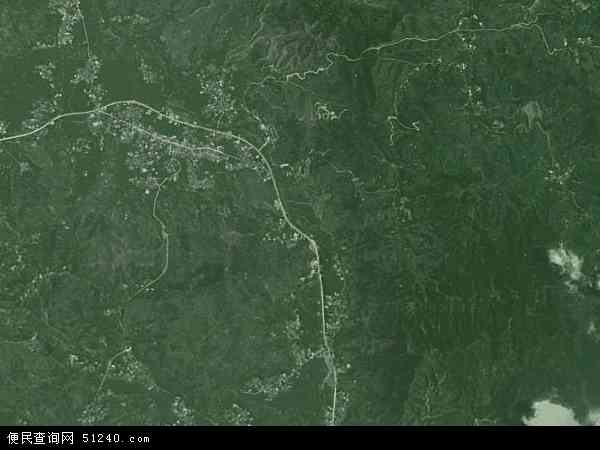 中国广西壮族自治区玉林市陆川县沙坡镇地图(卫星地图)