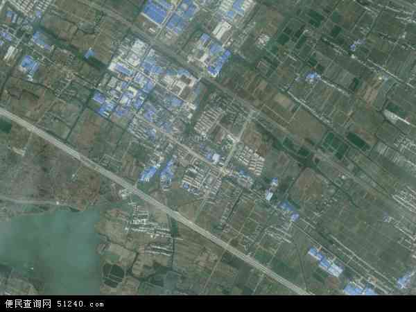 中国江苏省无锡市宜兴市新庄地图(卫星地图)