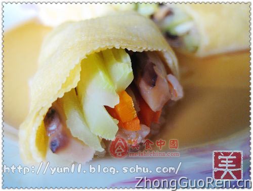 鲜虾腐皮卷