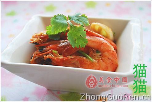 豉油香菜虾
