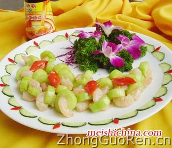 翡翠鲜虾仁的做法·美食中国图片-meishichina.com