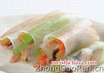 冬瓜海鲜卷的做法·美食中国图片-meishichina.com