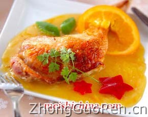 橙酱鸡腿的做法·美食中国图片-meishichina.com