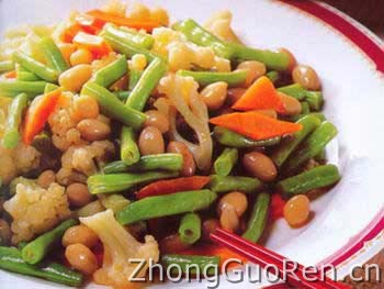 脆嫩椒油扁豆的做法·美食中国图片-meishichina.com