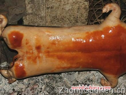 烤乳猪全程图解·美食中国图片-meishichina.com