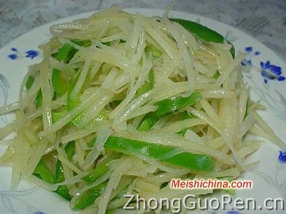 青椒土豆丝图解做法·美食中国图片-meishichina.com
