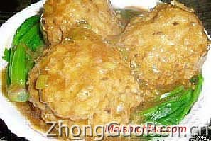 美食中国图片 - 狮子头裹蛋的做法 meishichina.com