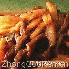 美食中国图片 - 姜丝牛肉的做法 meishichina.com