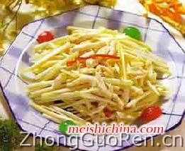 韭黄炒鱼丝的做法·美食中国图片-meishichina.com