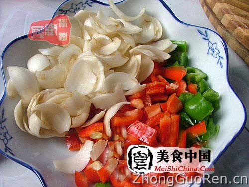 美食中国图片 - 百合银杏青红椒