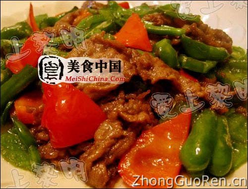 美食中国图片 - 青红椒炒牛肉