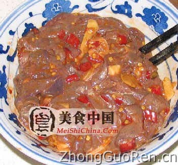 美食中国图片 - 鱼香溜肝尖-全程图解