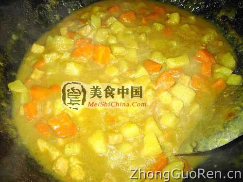 美食中国图片 - 咖喱猪排饭-全程图解
