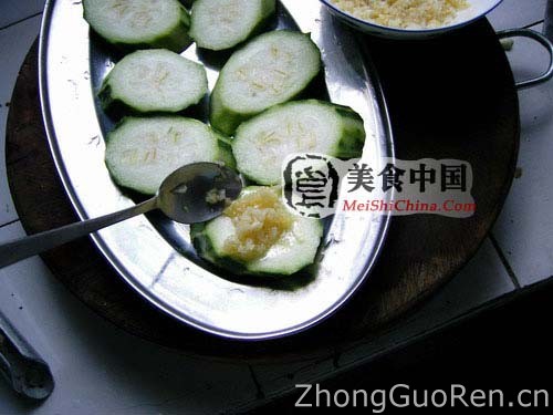 美食中国图片 -蒜蓉蒸丝瓜-图解