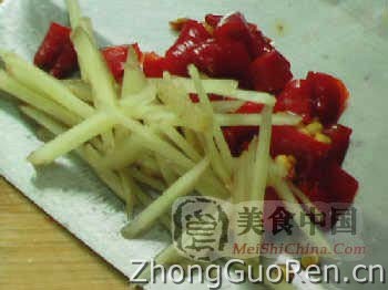 美食中国图片 - 芹菜香干炒肉丝-图解