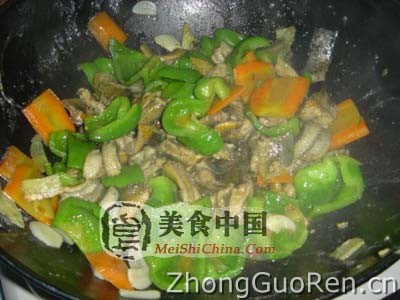 美食中国图片 - 青椒鳝段-图解