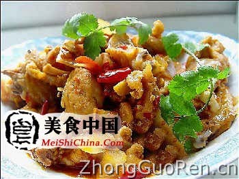 美食中国图片 - 香辣鸡(图解)