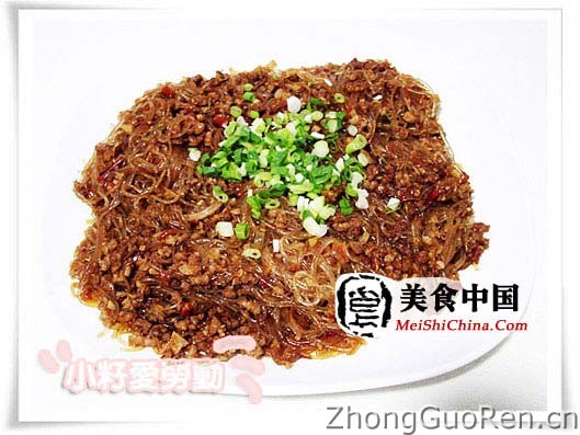 美食中国图片 - 蚂蚁上树-全程图解