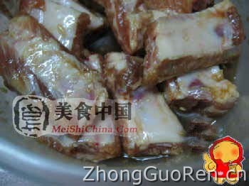 美食中国图片 - 糯米蒸排骨-全程图解