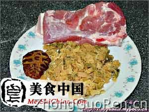 美食中国图片 - 微波梅菜扣肉(图解)