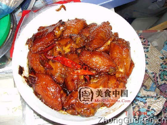 美食中国图片 - 红烧鸡翅的作法(图解)