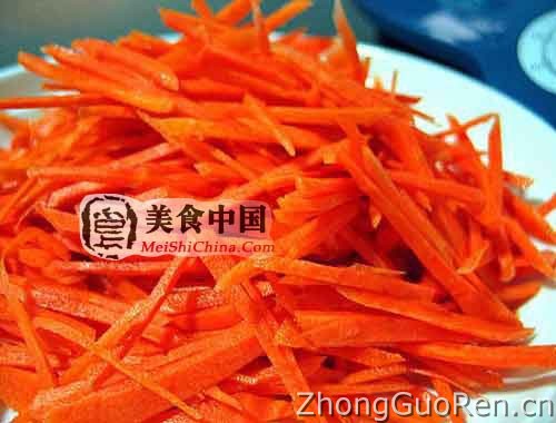 美食中国图片 - 胡萝卜炒肉片-图解
