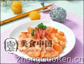 美食中国美食图片·美食厨房·热菜菜谱·琵琶大虾 - meishichina.com