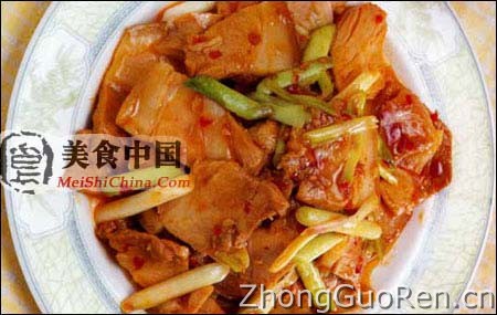 美食中国美食图片·美食厨房·热菜菜谱·蒜苗五花肉 - meishichina.com