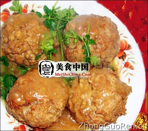 美食中国美食图片·美食厨房·热菜菜谱·四喜丸子 - meishichina.com