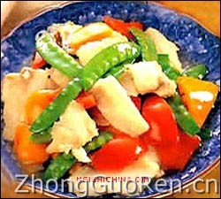 美食中国美食图片·美食厨房·热菜菜谱·糟炒厚鱼片 - meishichina.com