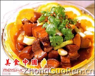 美食中国美食图片·美食厨房·热菜菜谱·棱角红烧肉-meishichina.com