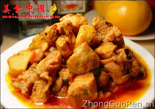 美食中国美食图片·美食厨房·热菜菜谱·芋儿烧鸡-meishichina.com