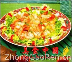 美食中国美食图片·美食厨房·热菜菜谱·红椒爆鲜虾-meishichina.com