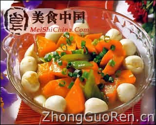 美食中国美食图片·美食厨房·热菜菜谱·珍珠南瓜-meishichina.com