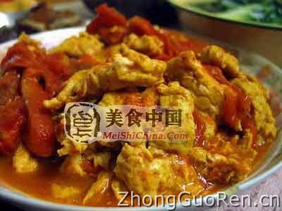 美食中国图片 - 鸡蛋炒西红柿-全程图文