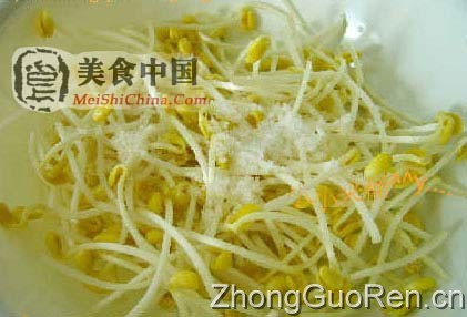 美食中国图片 - 凉拌黄豆芽-全程图解
