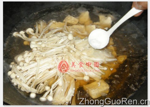 豆腐金针菇汤