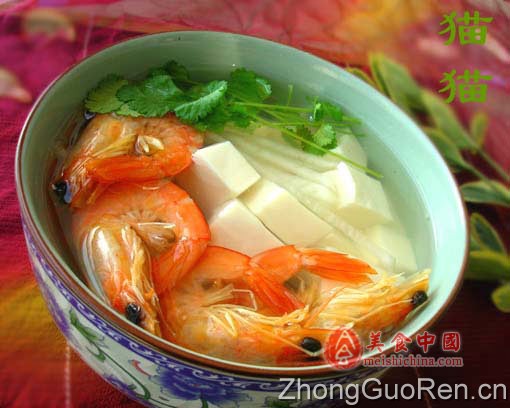 咸干虾豆腐汤