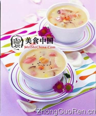 美食中国图片 - 百里香火腿蔬菜浓汤