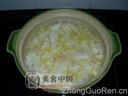 美食中国图片 - 玉米豆腐鸡蛋羹-图解