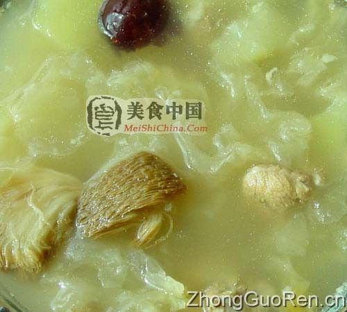 美食中国图片 - 木瓜雪耳炖猪骨(图)