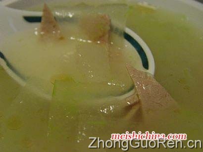 火腿冬瓜汤的做法·美食中国图片-meishichina.com