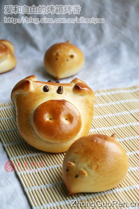 小猪面包、老鼠面包