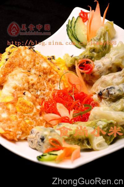 小米美食创意——双色饺子