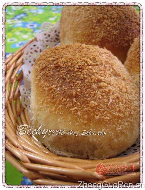 椰丝桑葚酱面包