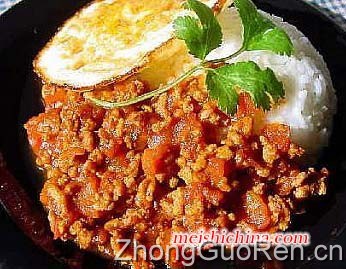 肉末蛋饭的做法·美食中国图片-meishichina.com
