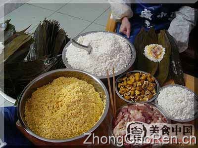 美食中国图片 - 学包粽-全程图解