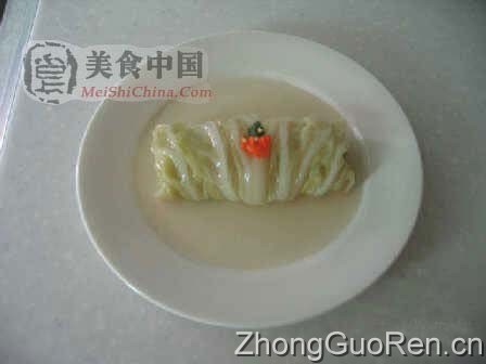 美食中国图片 - 翠玉白菜卷-全程图解