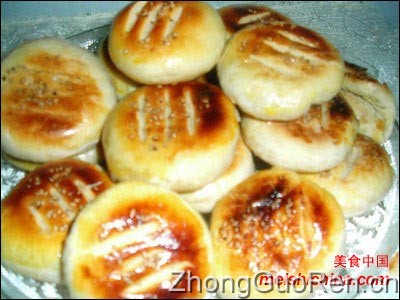 美食中国美食图片·美食厨房·糕点小吃·情人节：爱心微波老婆饼 - meishichina.com