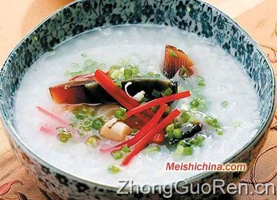 皮蛋干贝粥的做法·美食中国图片-meishichina.com